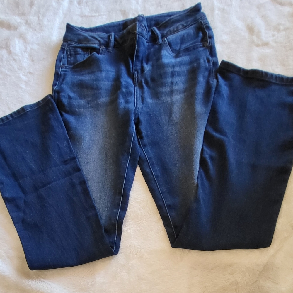 1822 women's bootcut midrise stretch jeans